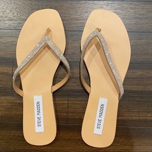 Steve Madden Fairlie Rhinestones Flip Flops